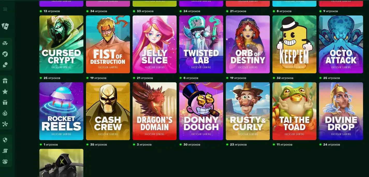 Игровой процесс на мобильном телефоне в казино Вилдер